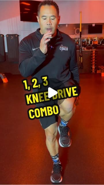 1,2,3 Knee Drive Combo