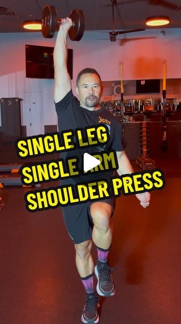 Single Leg Single Arm Shoulder Press