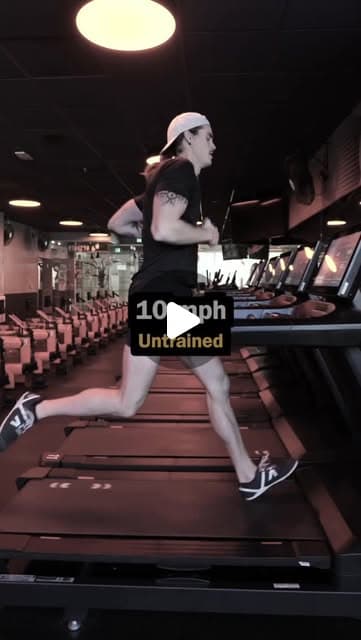 Running speeds “trained” vs