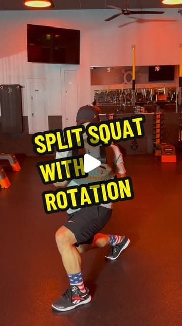 Split Squat with Rotation