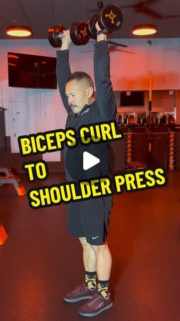 Biceps Curl to Shoulder Press