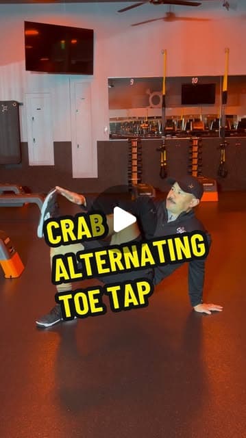 Crab Alternating Toe Tap