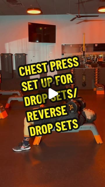 Chest Press Set Up for a Drop Set/Reverse Drop Set
