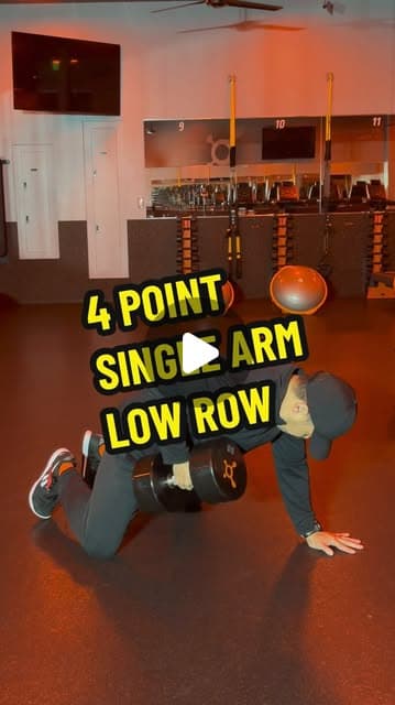 4 Point Single Arm Low Row