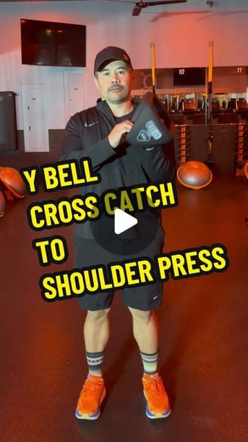 Y Bell Cross Catch to Shoulder Press