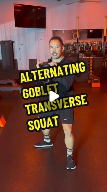 Alternating Goblet Transverse Squat