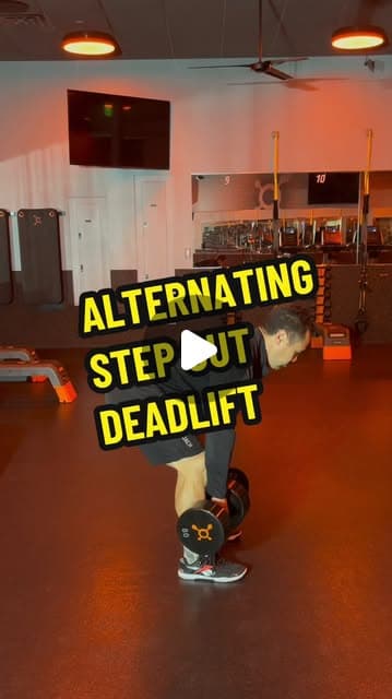 Alternating Step Out Deadlift
