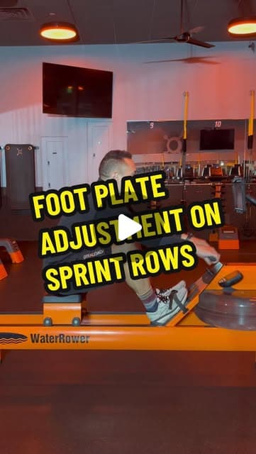 Foot Plate Adjustment on a Sprint Row