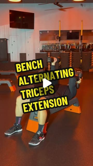 Bench Alternating Triceps Extension