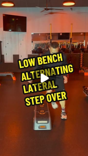 Low Bench Alternating Lateral Step Over