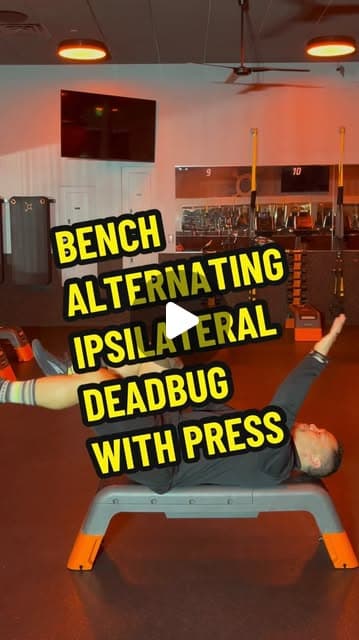 Bench Alternating Ipsilateral Deadbug with Press