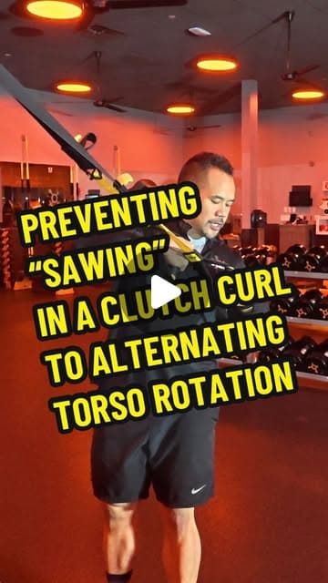 Preventing “Sawing” in a Clutch Curl with Torso Rotation