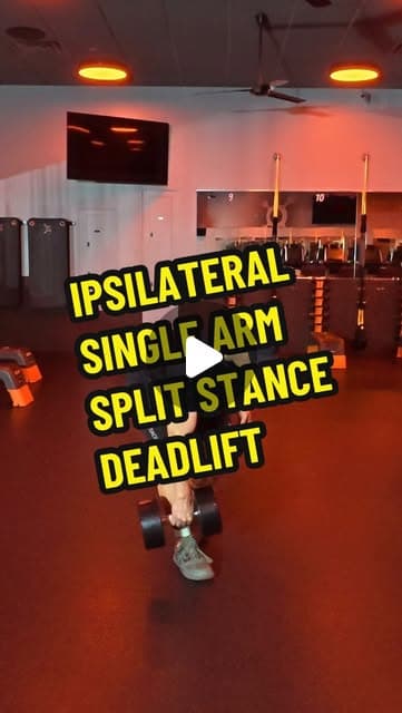 Ipsilateral Single Arm Split Stance Deadlift
