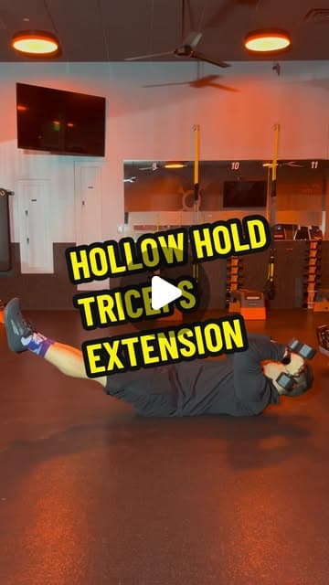 Hollow Hold Triceps Extension