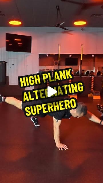 High Plank Alternating Superhero