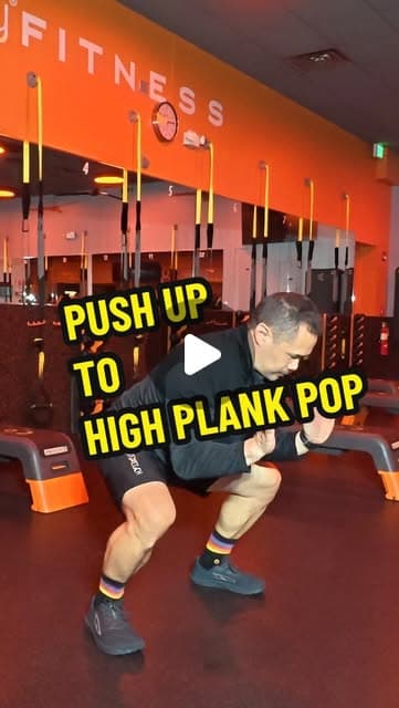 Push Up to High Plank Pop