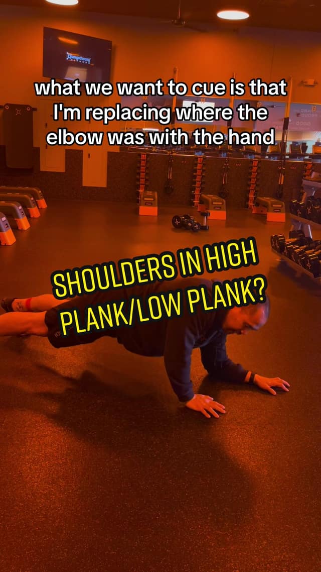 Low plank to high plank and vice versa TikTok preview
