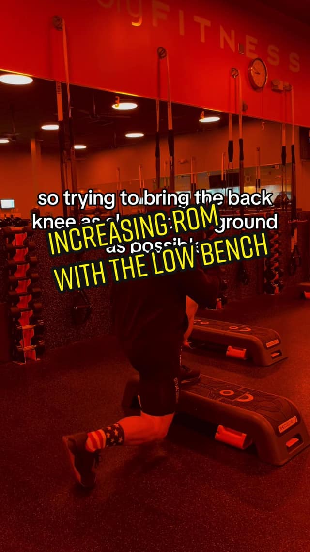 Low-Bench Lunge Range of Motion TikTok preview