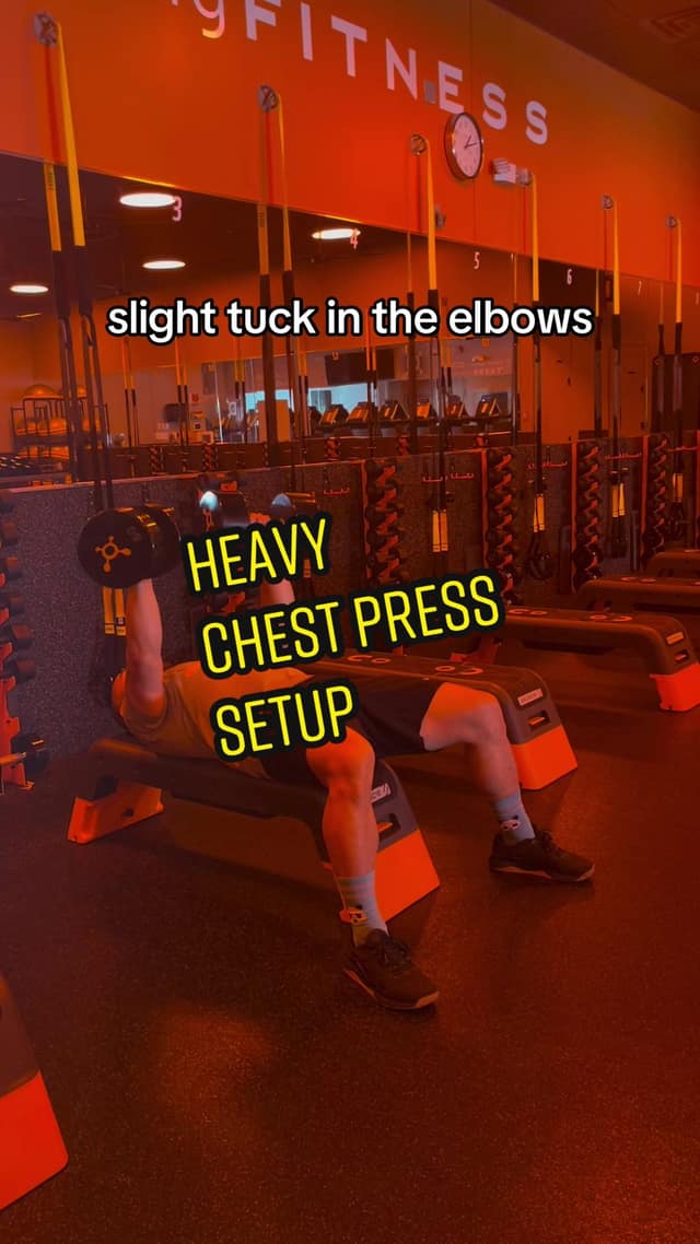 Close-Grip Chest Press Setup TikTok preview