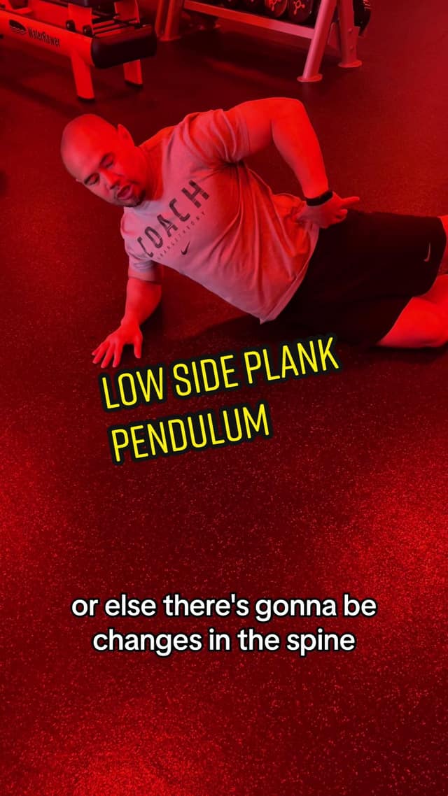 Low Side Plank Pendulum TikTok preview