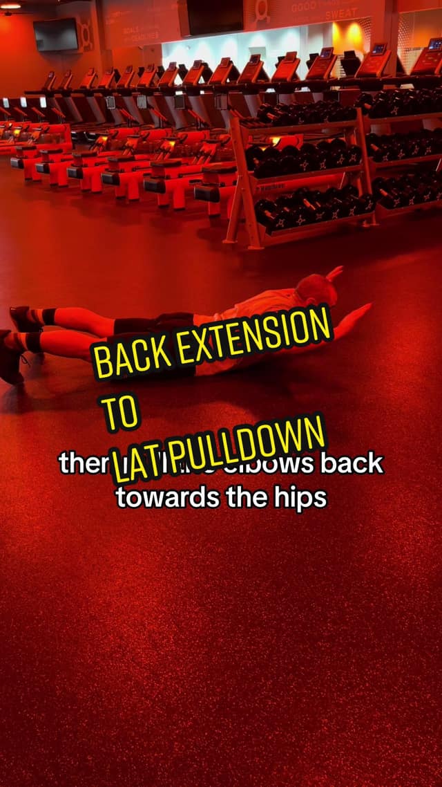 Back Extension to Lat Pulldown TikTok preview