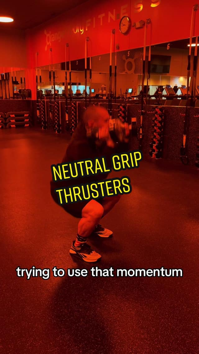 Neutral grip thrusters Power from the hips TikTok preview