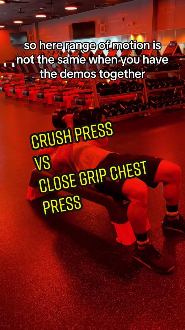 Close-Grip vs. Crush-Grip Chest Press TikTok preview