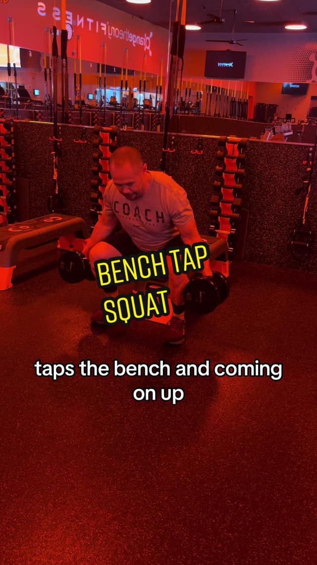 Bench Tap Squat TikTok preview