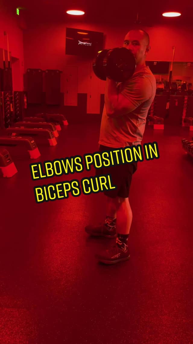 Biceps Curl Elbow Position TikTok preview