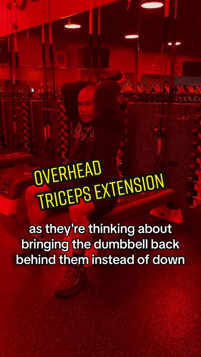 Balance Overhead Triceps Extension TikTok preview
