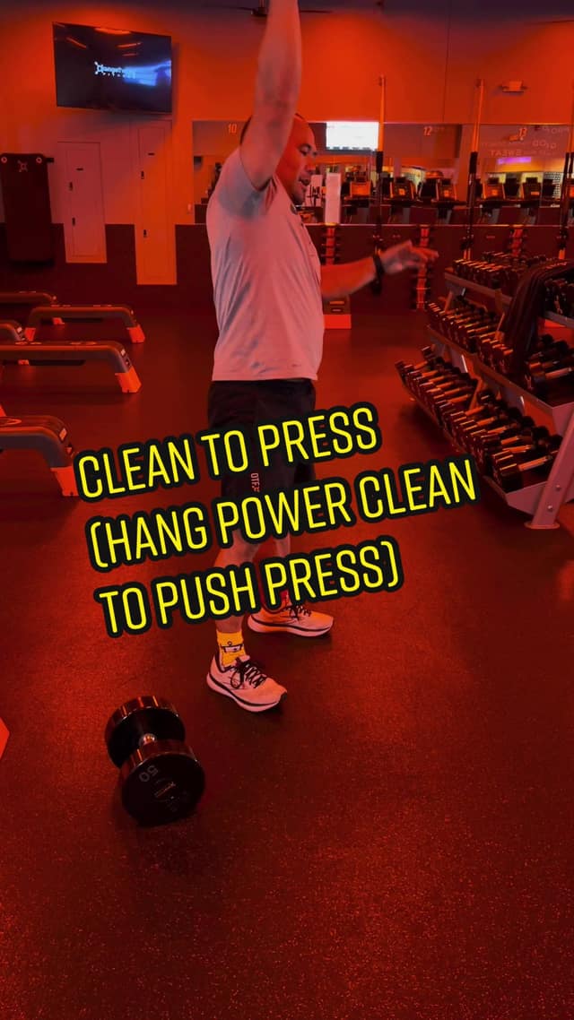 Hang Power Clean to Push Press TikTok preview