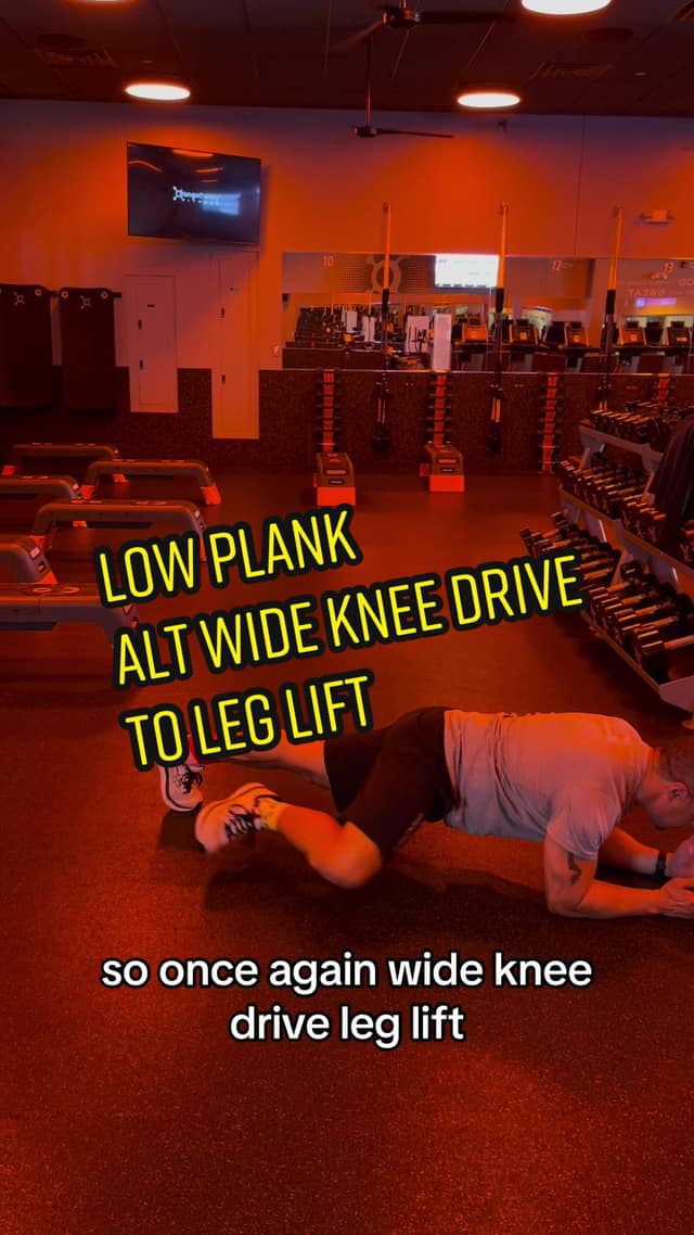 Low-Plank Wide Knee Drive to Leg Lift TikTok preview