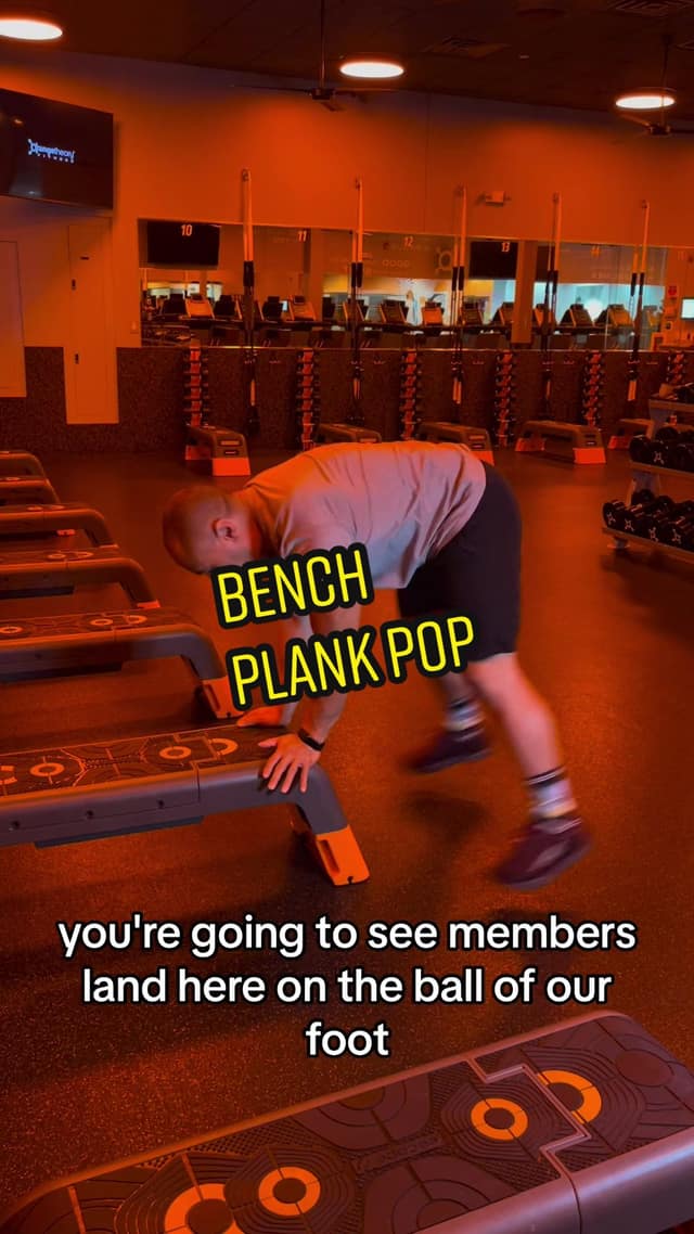 Bench plank pop TikTok preview