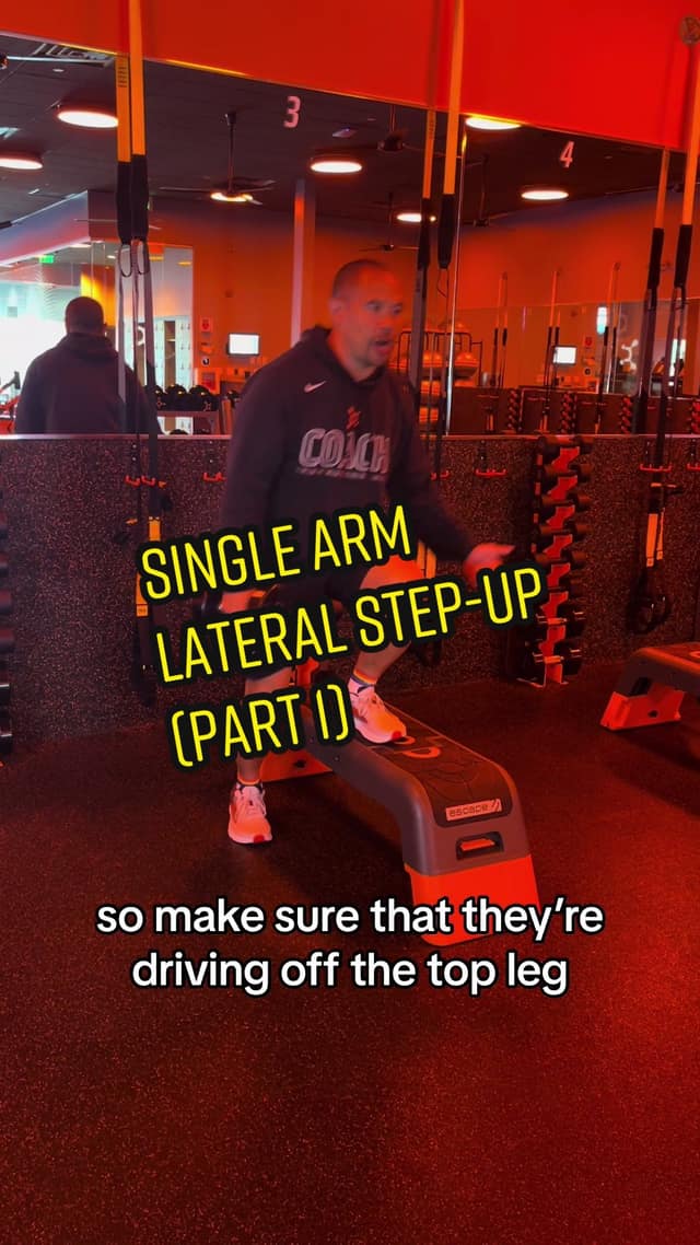 Single arm lateral step up TikTok preview