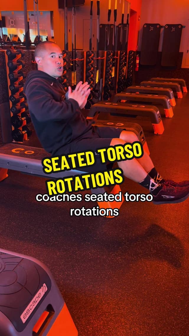 Bench Seated Torso Rotation TikTok preview