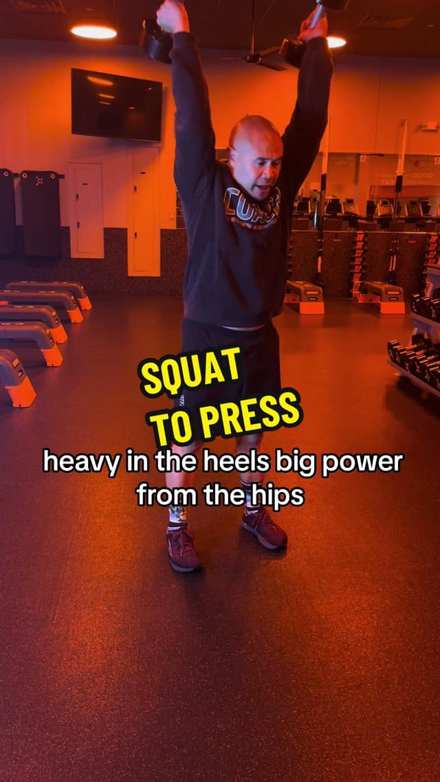 Squat to Press TikTok preview