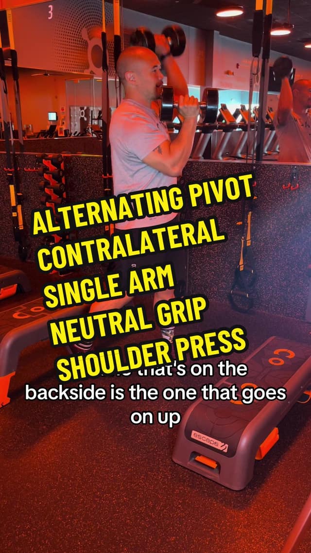 Alternating Contralateral Shoulder Press with Pivot TikTok preview