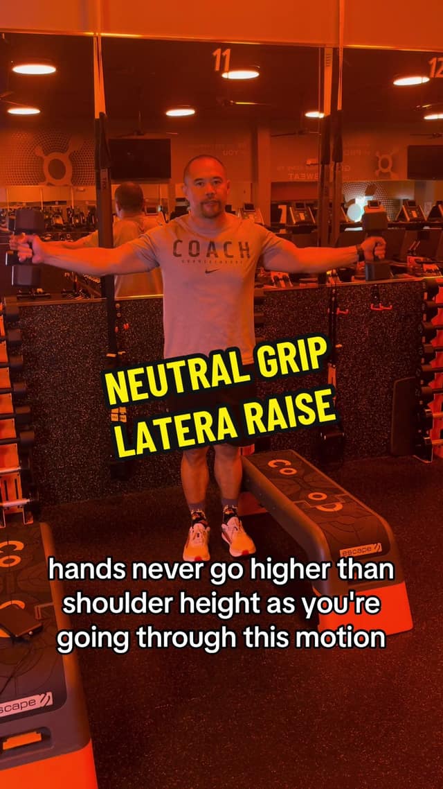 Neutral grip lateral raise TikTok preview
