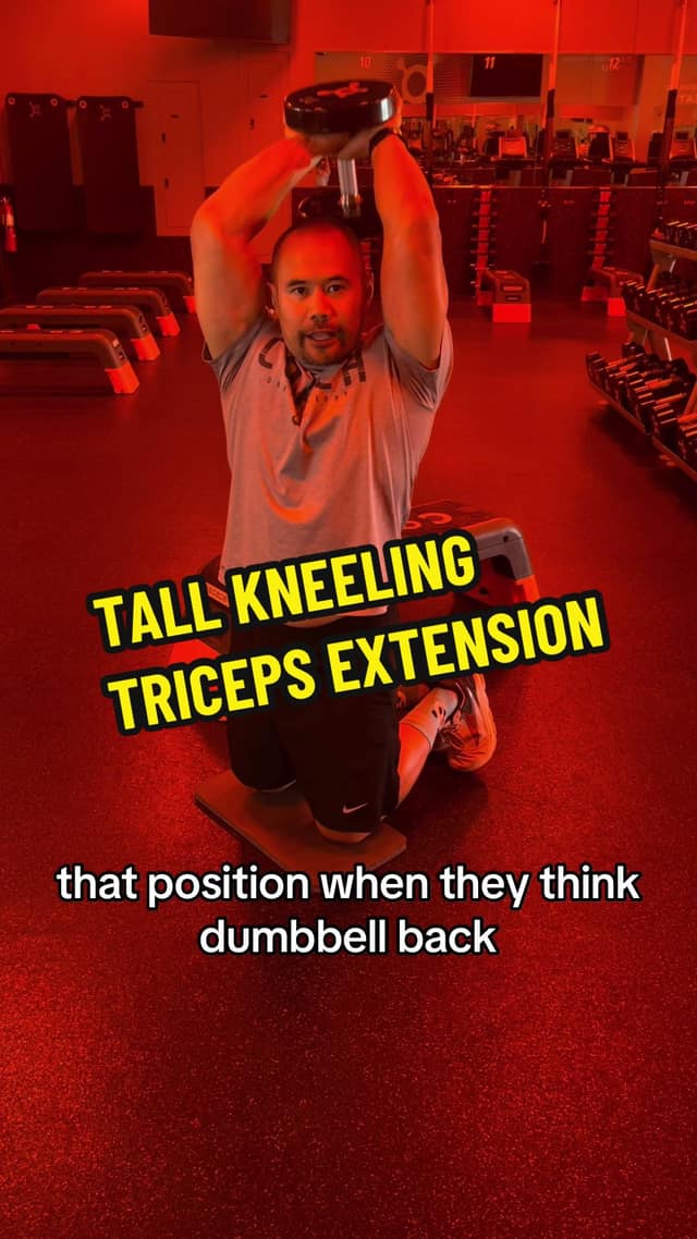Tall-Kneeling Triceps Extension TikTok preview