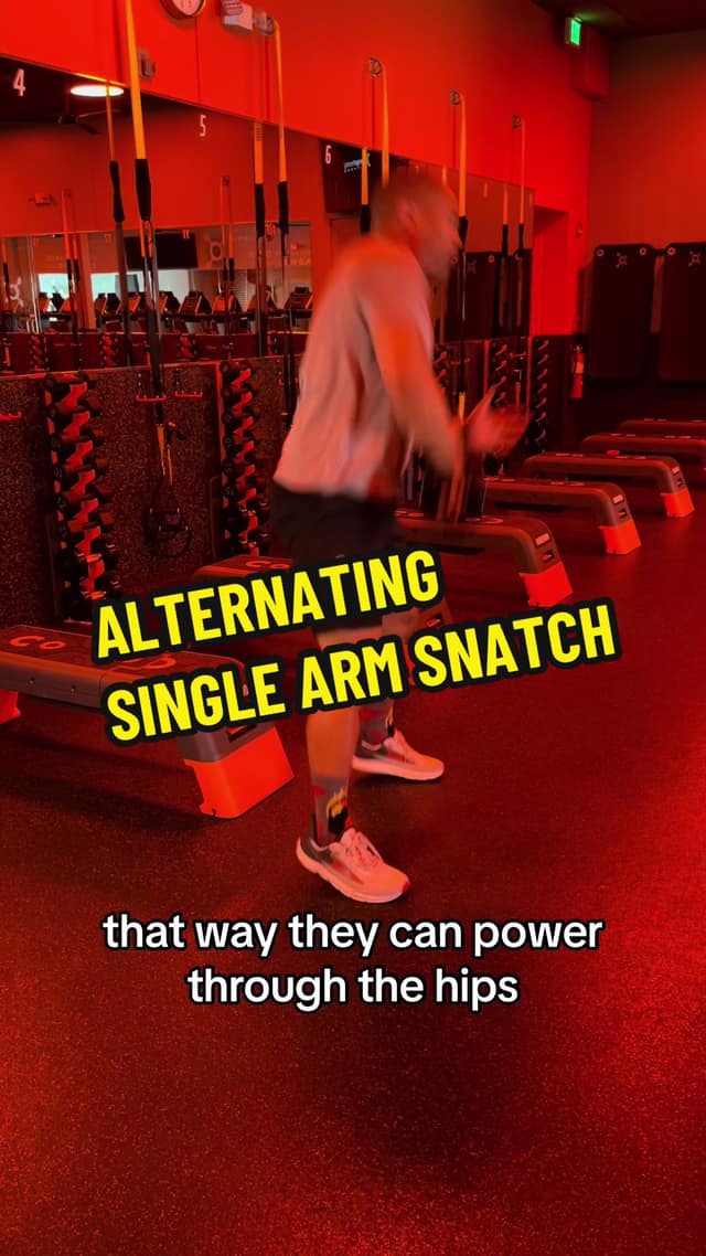 Alternating Single Arm Snatch TikTok preview