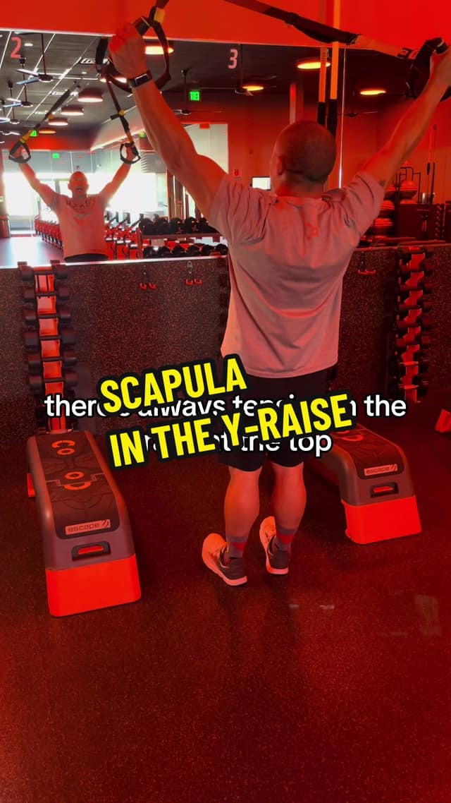 Scapular position in a Y-raise TikTok preview