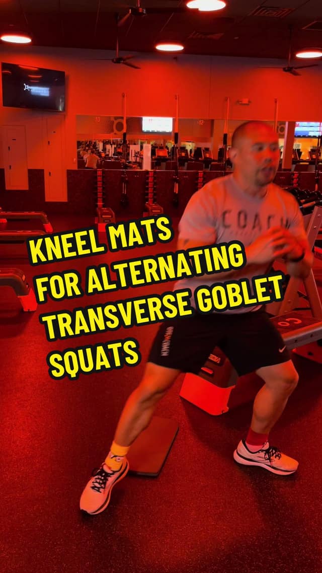 Kneel mats for Alternating Transverse Goblet Squats TikTok preview