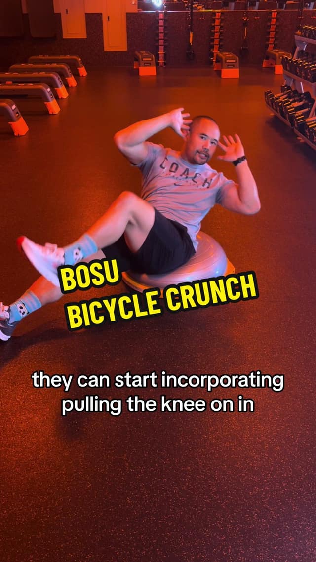 BOSU Bicycle Crunch TikTok preview