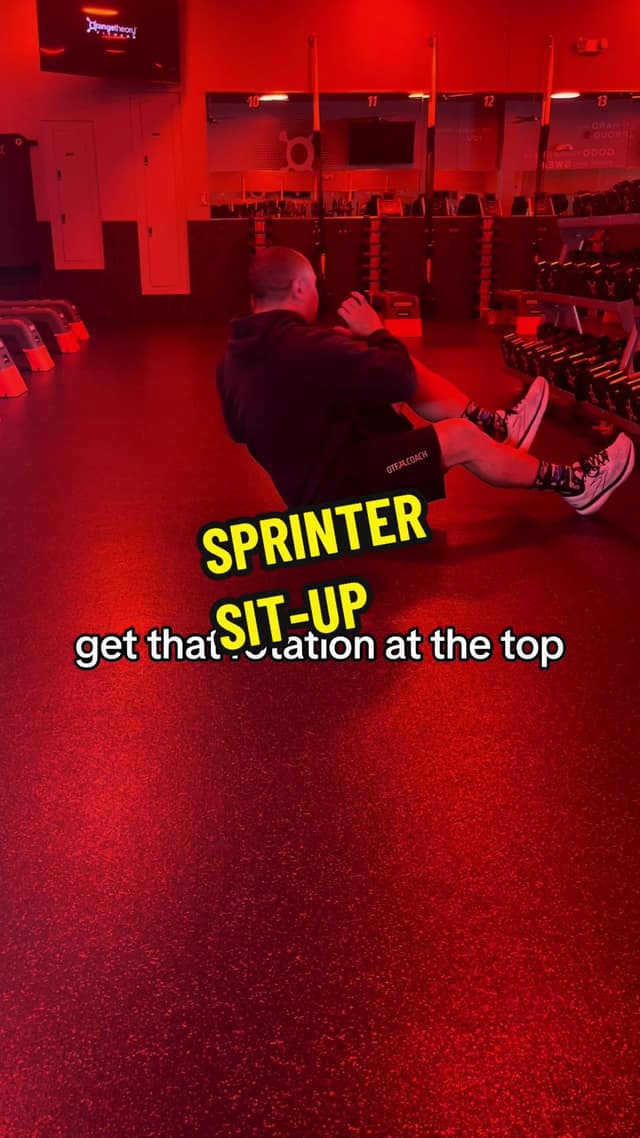 Sprinter sit-up TikTok preview