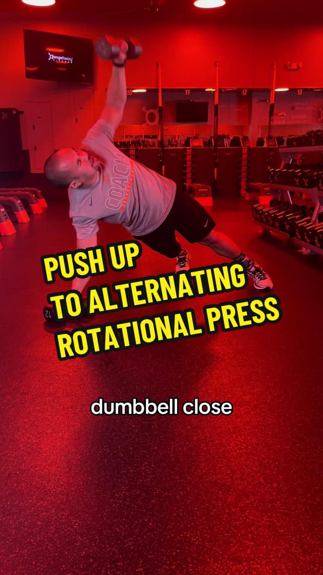 Push-Up to Alternating Rotational Press TikTok preview