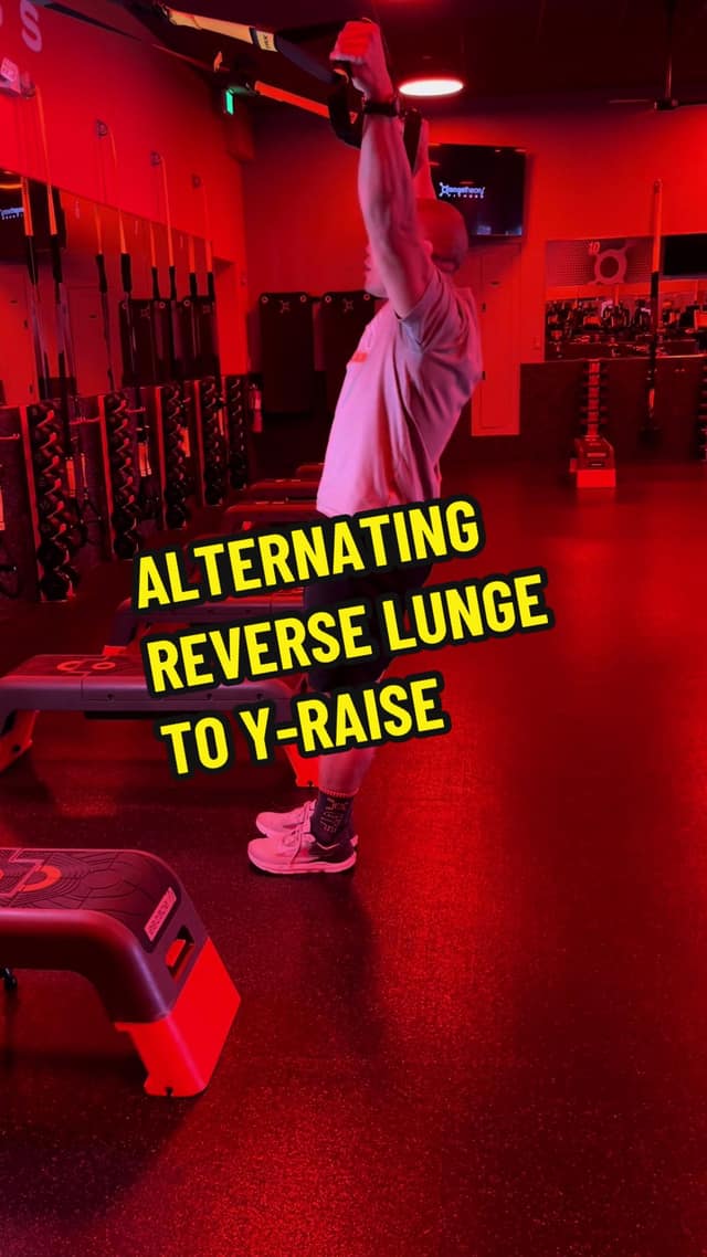 Alternating Reverse Lunge to Y-Raise TikTok preview
