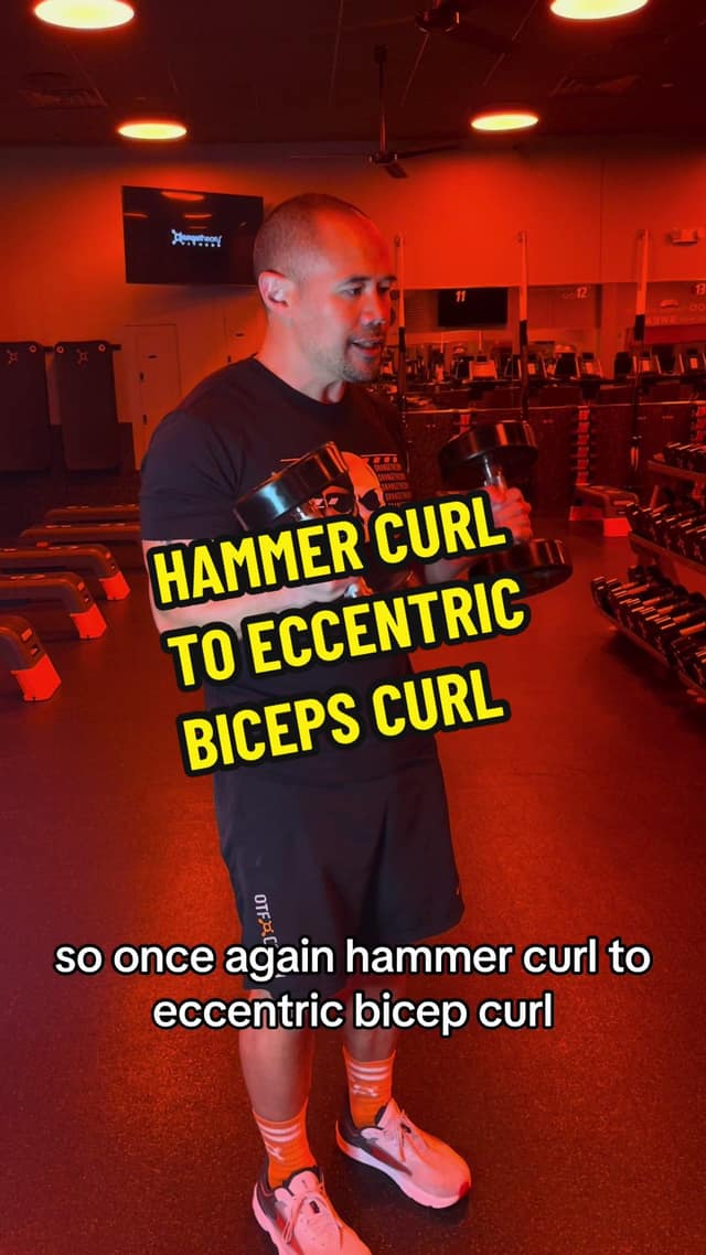 Hammer curl to the eccentric biceps curls TikTok preview