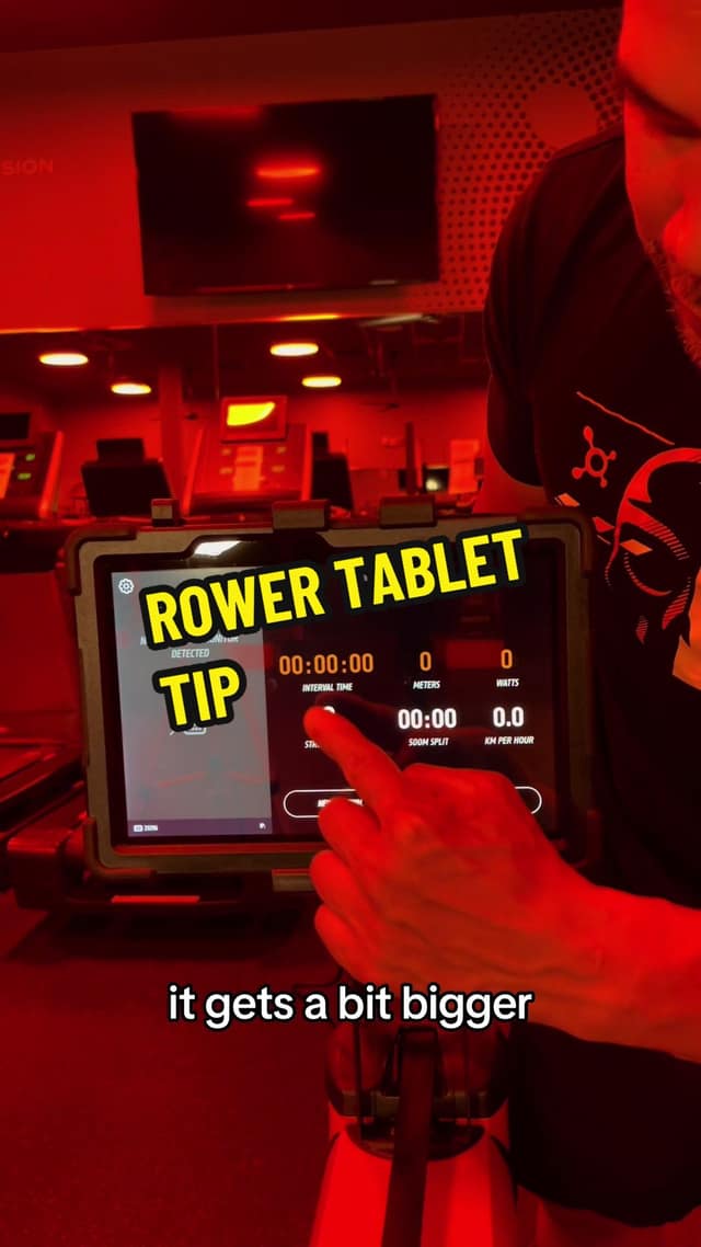 Rower Tablet Tip TikTok preview