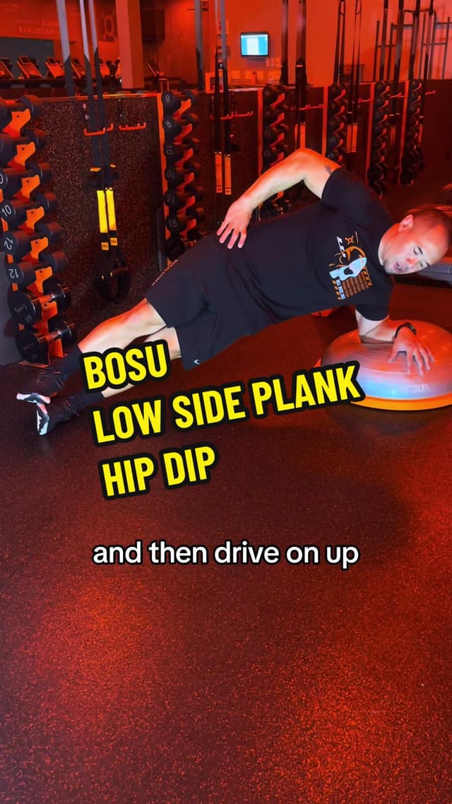 BOSU Low Side Plank Hip Dip TikTok preview