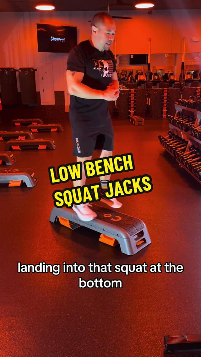 Low Bench Squat Jacks TikTok preview